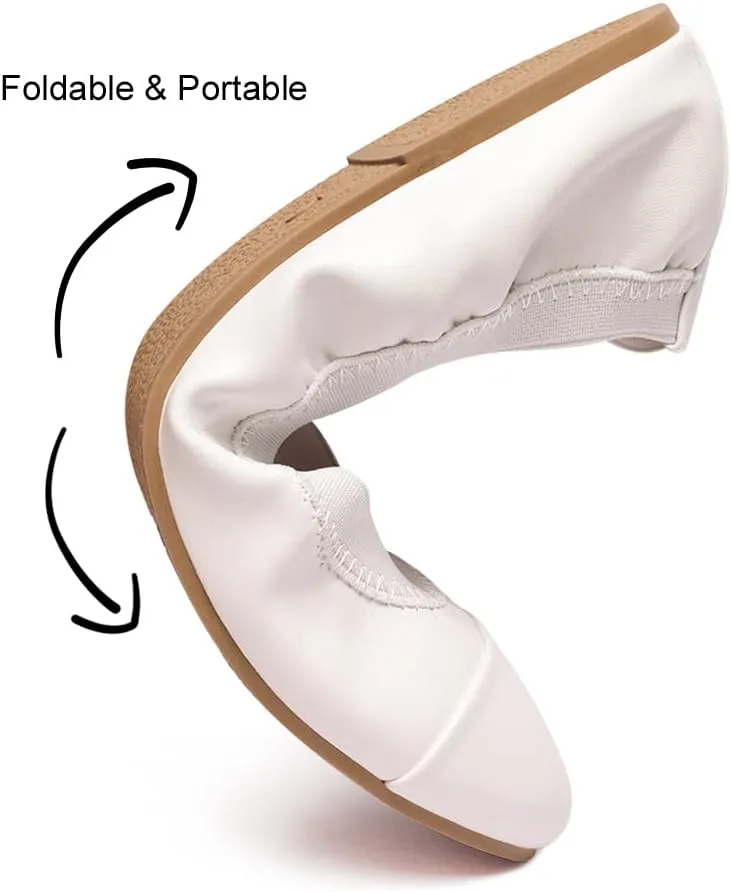 NITTI Women's Ballet Flats Classic Round Toe Flats Shoes Casual Comfort Slip On Soft Walking Shoes