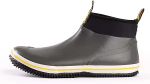 NORTY Size 6-Inch Rubber Ankle Rain Boots for Men - Waterproof Deck Shoes for Work and Recreation- All-Weather Outdoor Footwear - Runs 1-2 Sizes Large