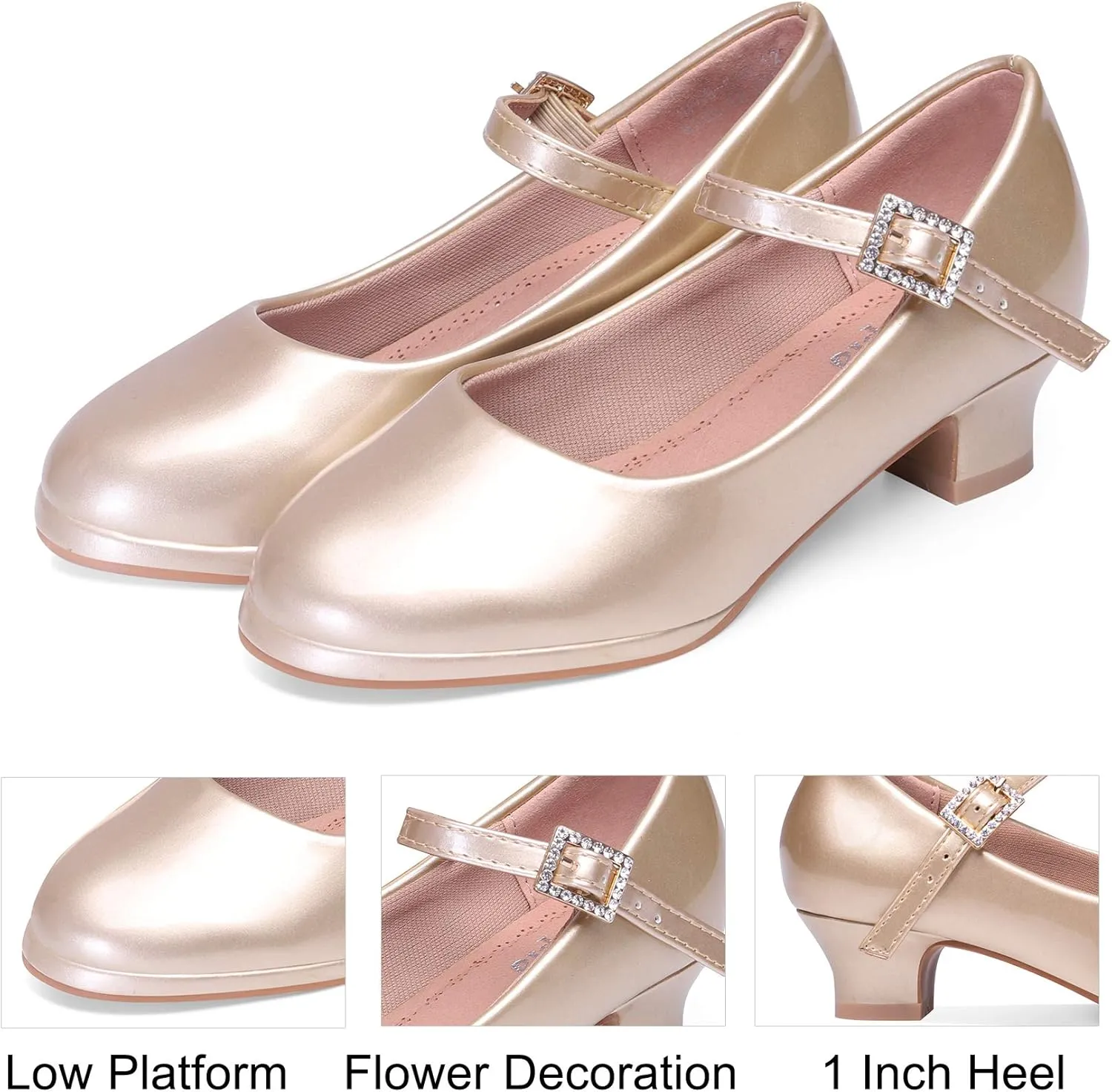 Nova Utopia Girls Low-Medium Platform Sandal Shoes