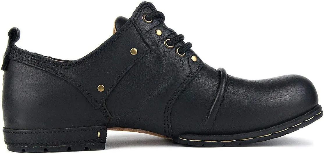 OSSTONE Moto Boots for Men Fashion lace-up Leather Chukka Boots Casual Shoes OS-6015-1-RED-BROWN-R