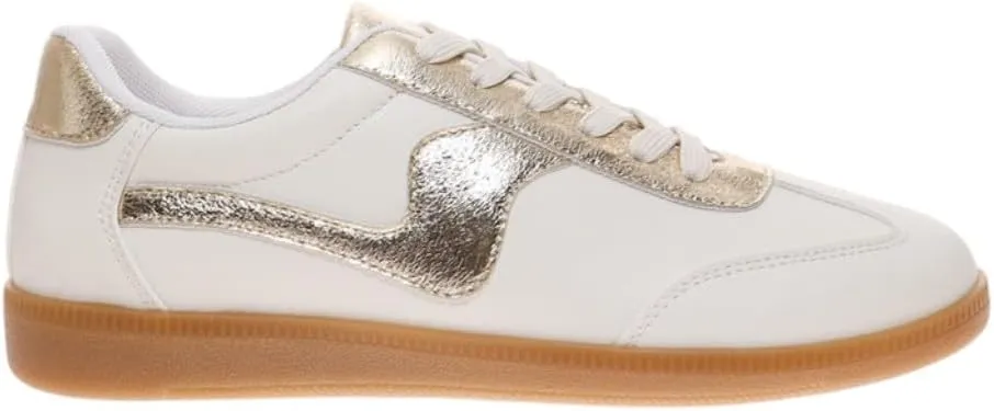 OUTWOODS Women's Lady Sneakers Lace-up Low Top Casual Fashion Shoes Sneakers
