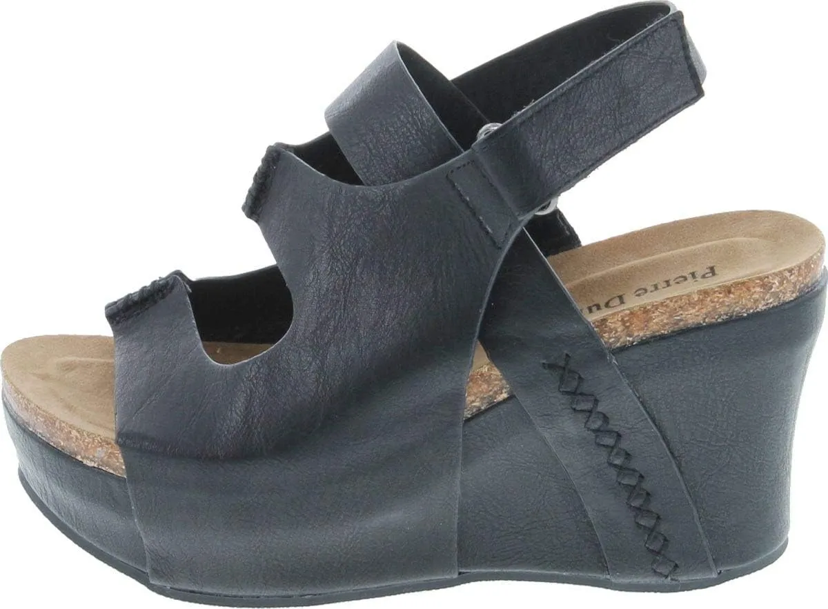 Pierre Dumas Hester-10 Women Low Wedge with an Adjustable Side Buckle
