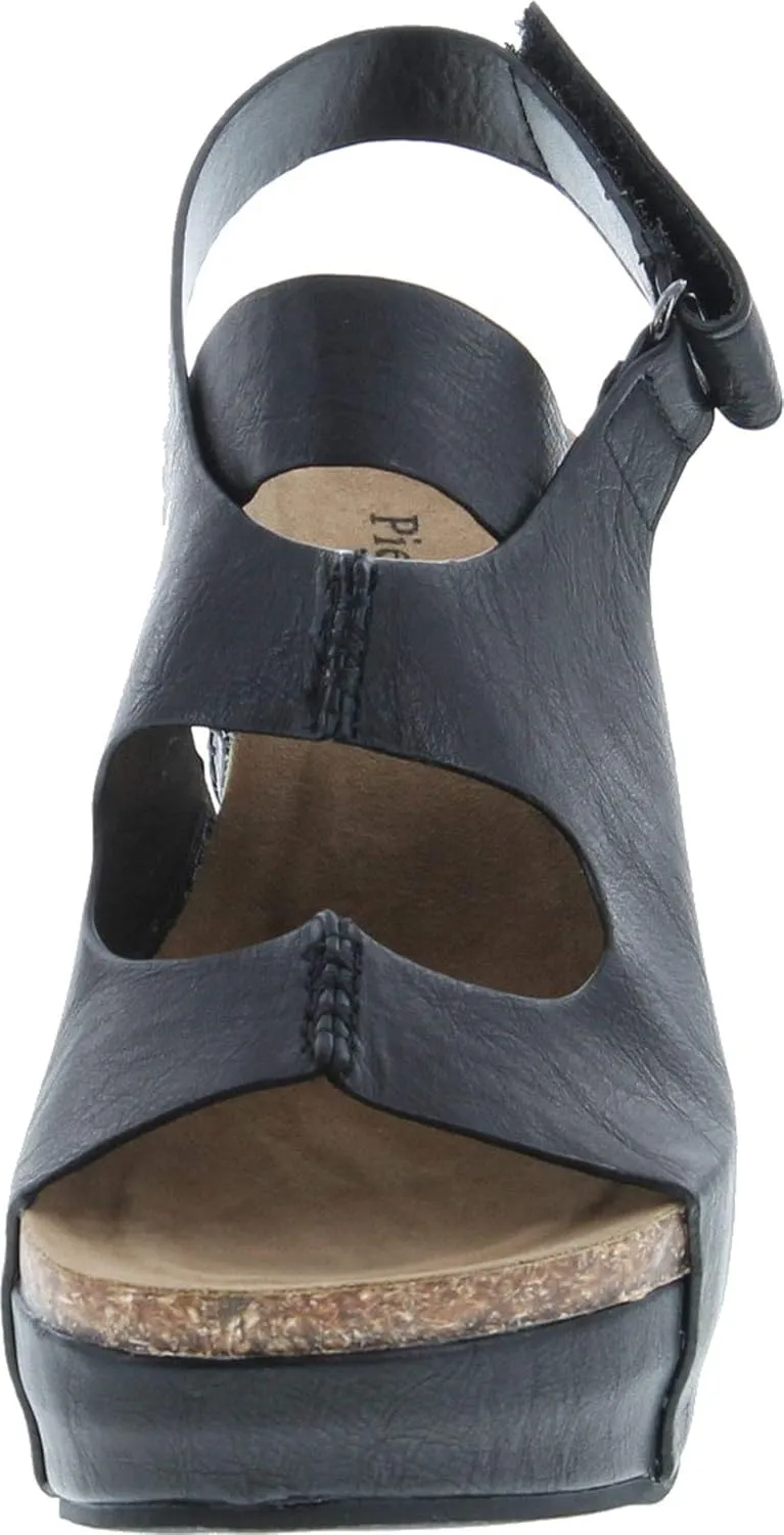Pierre Dumas Hester-10 Women Low Wedge with an Adjustable Side Buckle