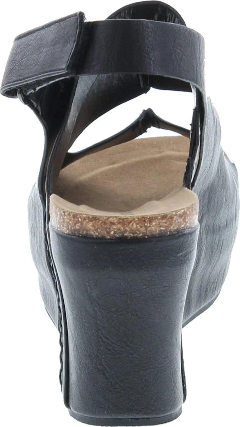 Pierre Dumas Hester-10 Women Low Wedge with an Adjustable Side Buckle