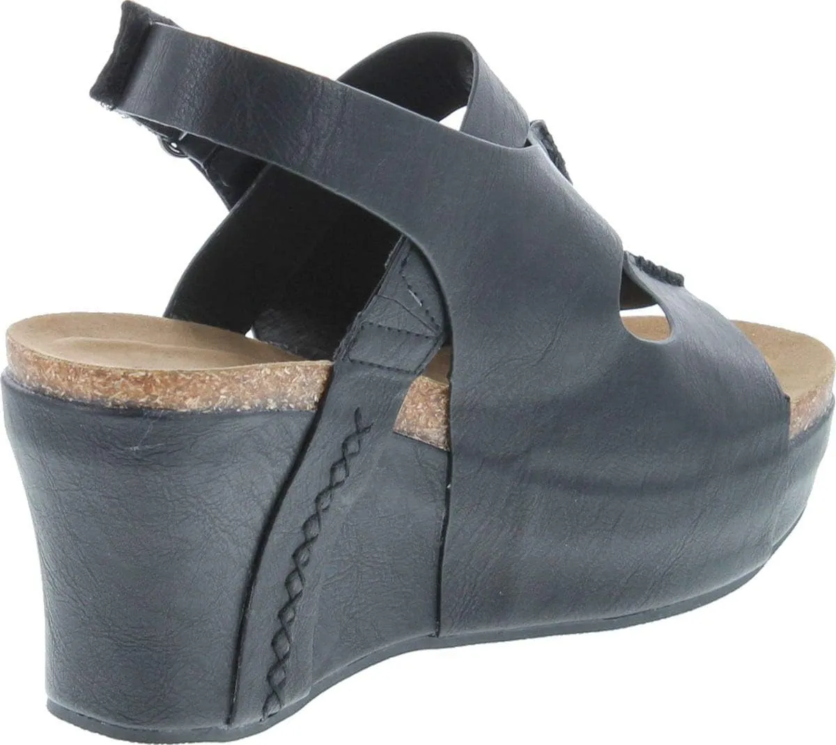 Pierre Dumas Hester-10 Women Low Wedge with an Adjustable Side Buckle