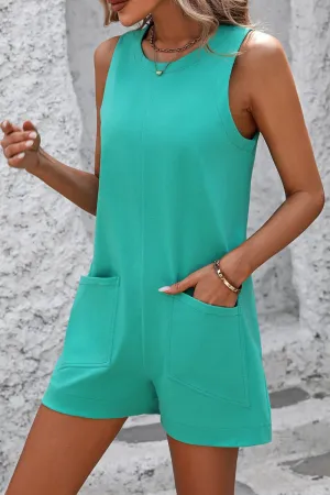 Pocket Play Sleeveless Romper