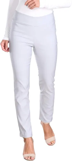 Popana Womens Stretch Pull On Dress Pants Ankle Length Work Casual - Made in USA