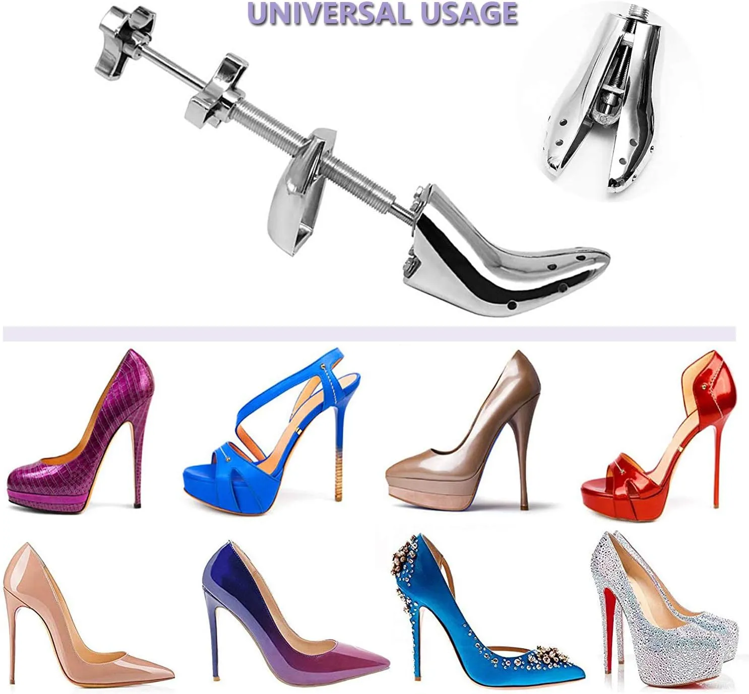 Professional Metal Shoe Stretcher Adjustable Width and Length Shoe Stretcher Widener Expander
