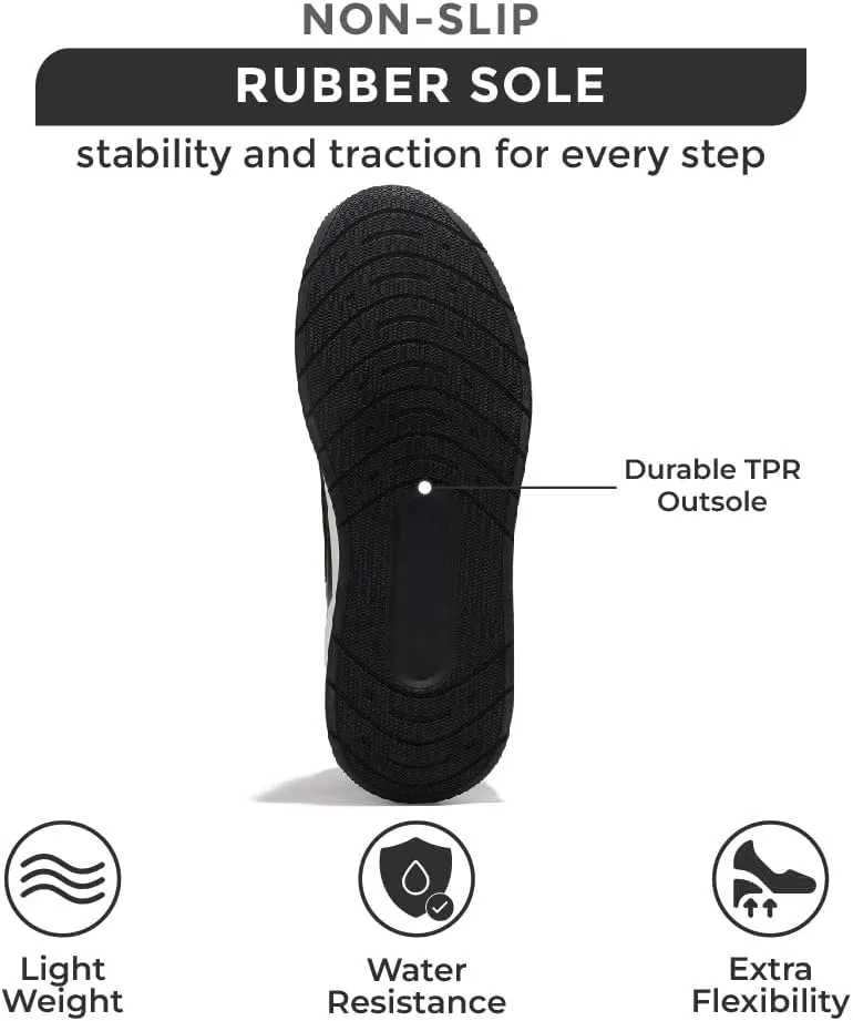 Project Cloud Sneakers for Men Shoes - Memory Foam Insole Non-Slip Casual Shoes for Men Footwear - Lightweight Vegan Leather Fashion Sneakers (Kurt)