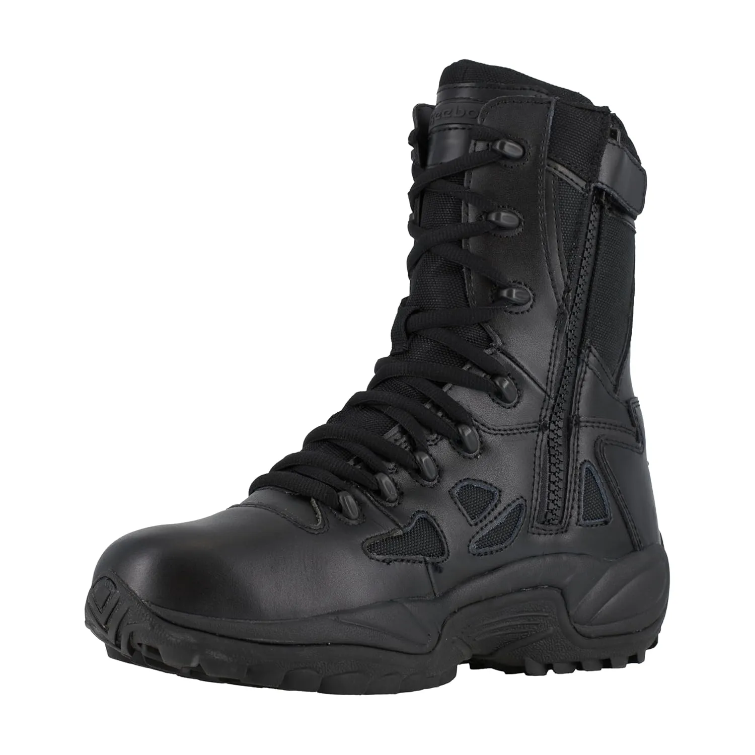 REEBOK RB8875-9W Tactical Boots, Lthr/Mesh, 8In, 9W, PR
