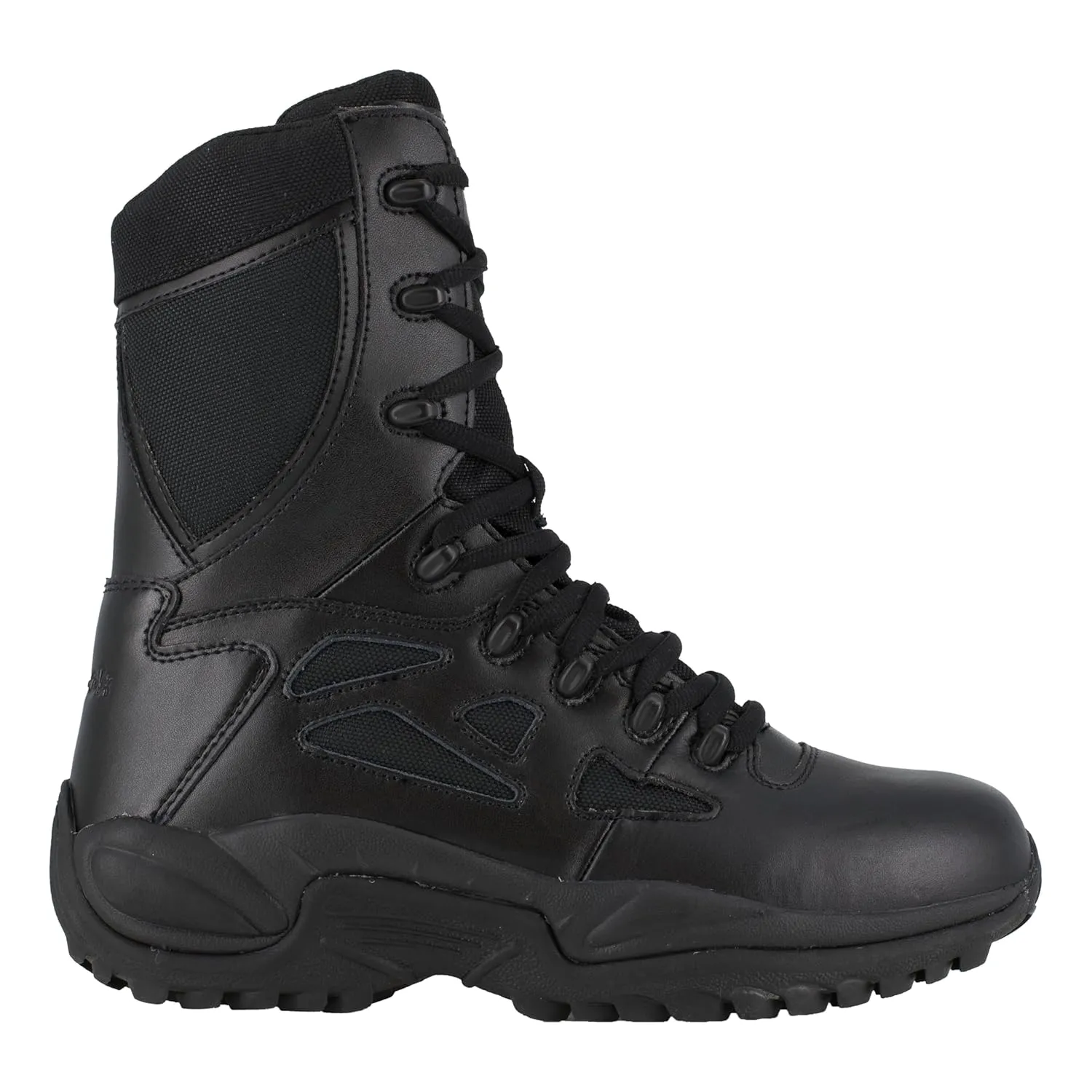 REEBOK RB8875-9W Tactical Boots, Lthr/Mesh, 8In, 9W, PR