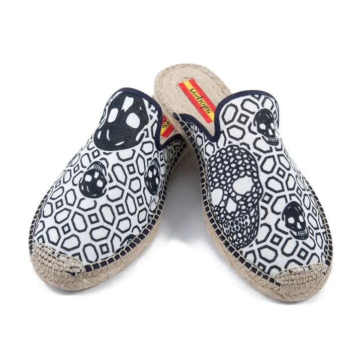 Respoke Women's Nina NINA Black/White Mule Espadrilles 38/ 7.5