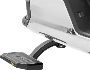 Rough Country Retractable Bed Step for Chevy Silverado & GMC Sierra 2500HD/3500HD (2020-2025) - Manual Pull Tailgate Step, Non-Slip Truck Step