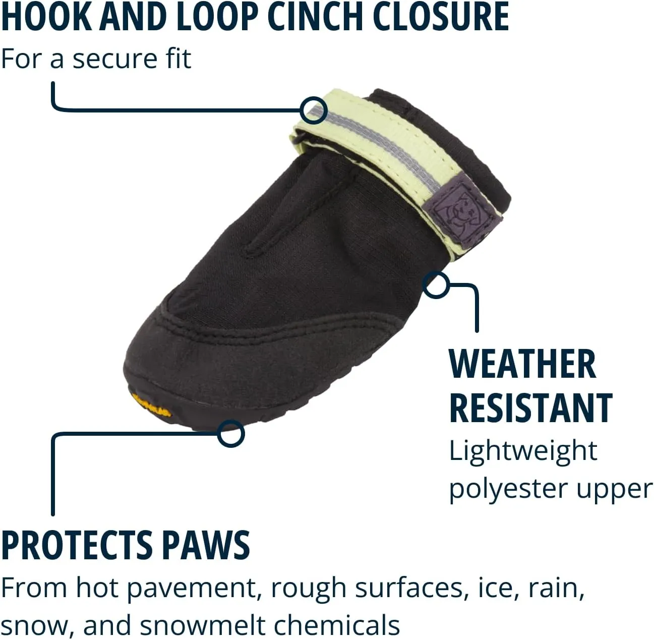 Ruffwear, Summit Trex Shoes, Dog Boots for Everyday Use, Obsidian Black, 3.00"