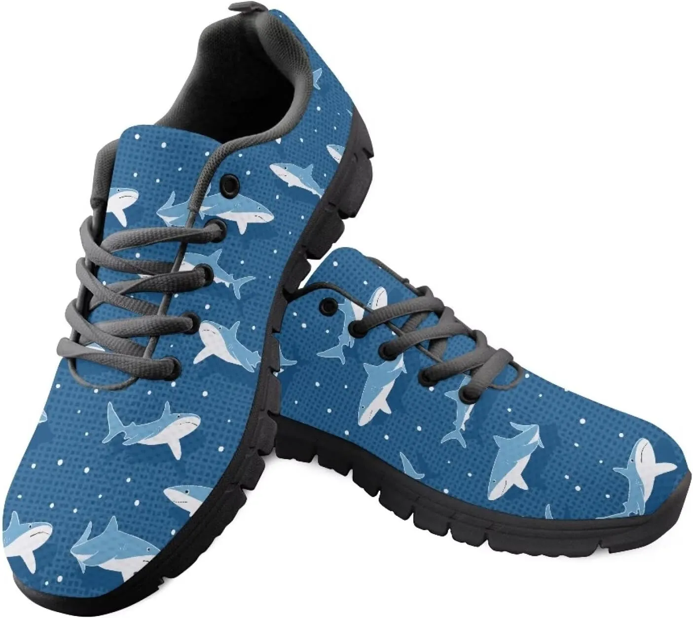 Running Sneakers for Women Flat Soft Lace Up Low-Top Outdoor Gym Sneakers for Ladies Anti-Slip Workout Hiking Shoes for Teen Girls US 5-12