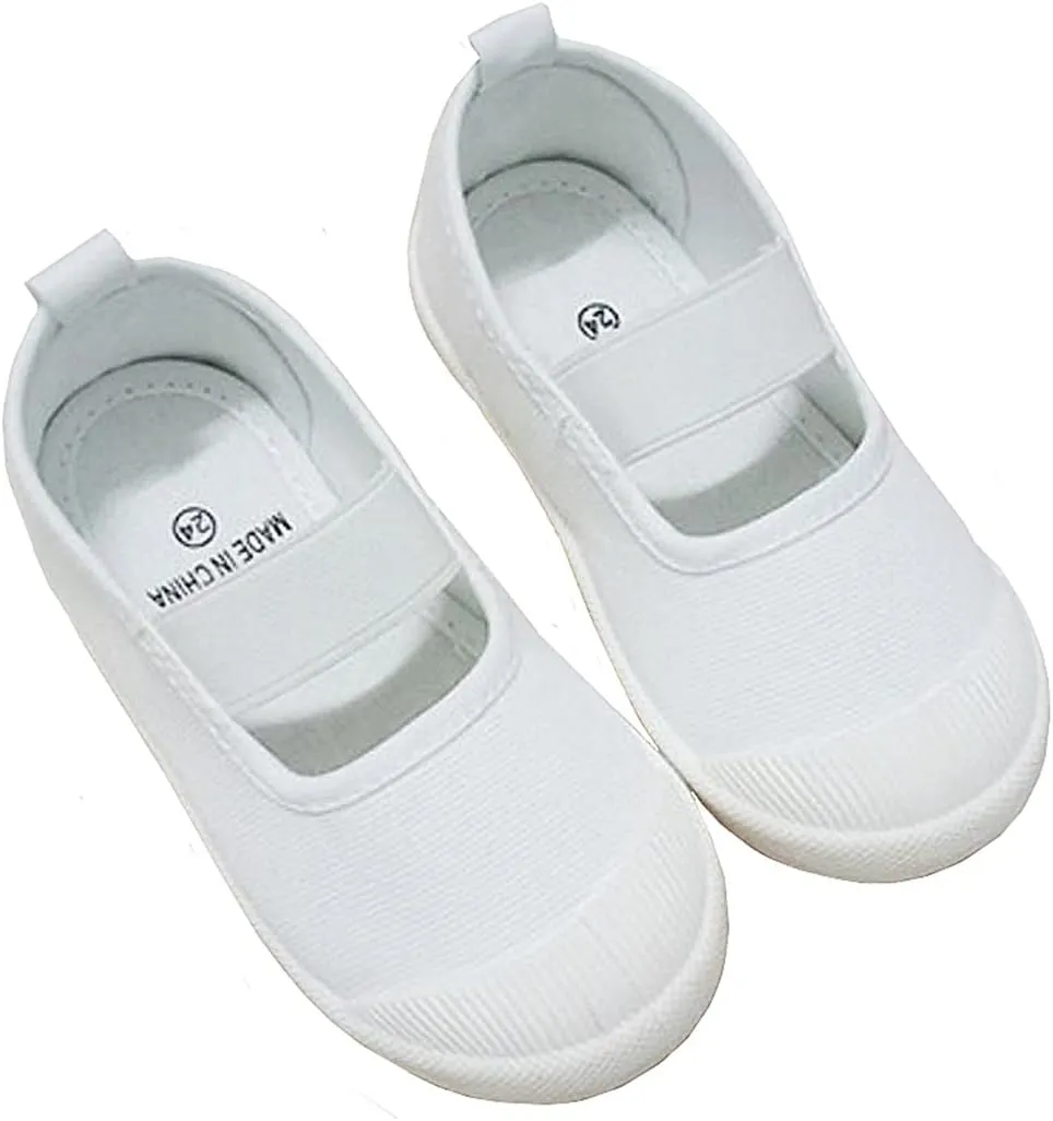 RVROVIC Baby Boys Girls Shoes Slip-on Casual Canvas Sneaker Flats for Toddler/Little Kid