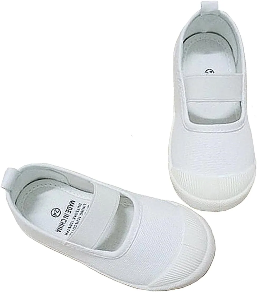RVROVIC Baby Boys Girls Shoes Slip-on Casual Canvas Sneaker Flats for Toddler/Little Kid