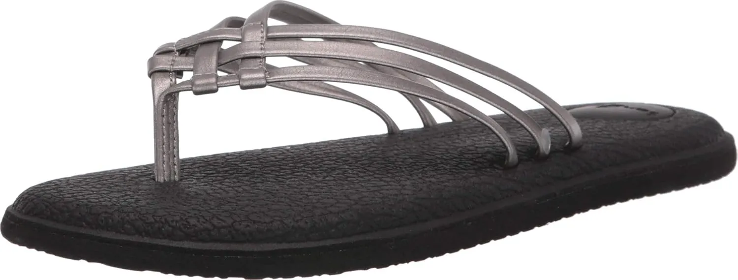 Sanuk Women's Yoga Salty | Flip Flops for Women | Yoga Sandals For Women | Memory Foam Footbed