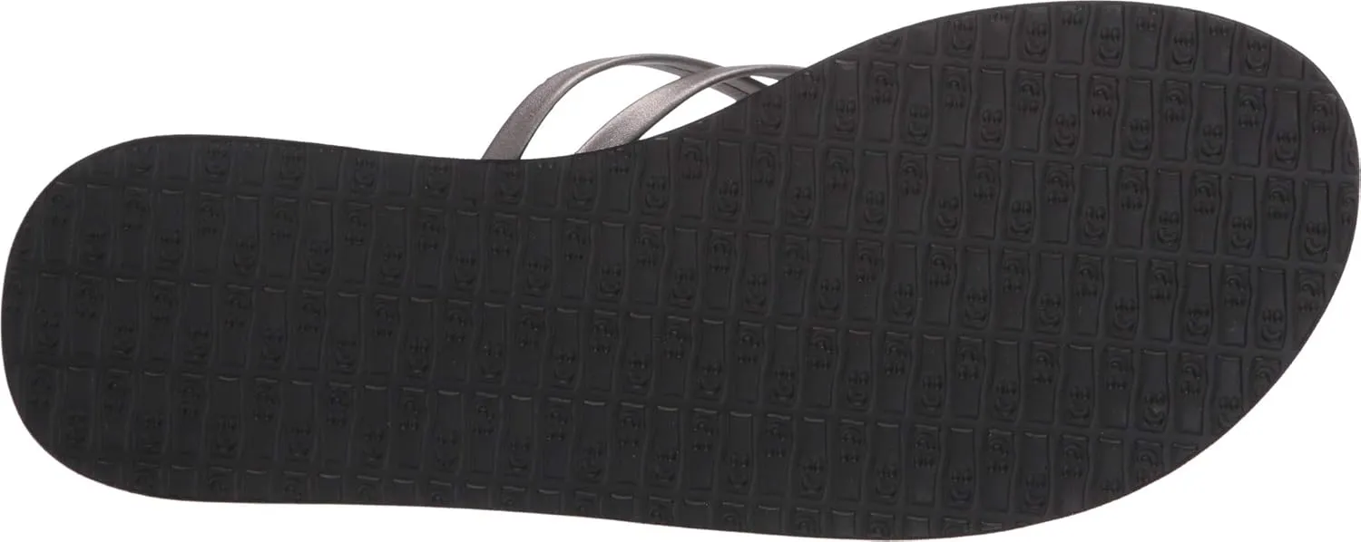 Sanuk Women's Yoga Salty | Flip Flops for Women | Yoga Sandals For Women | Memory Foam Footbed