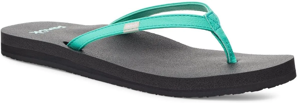 Sanuk Yoga Joy | Flip Flops for Women | Yoga Sandals For Women | Women's Beach Sandals | Memory Foam Footbed