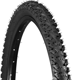 Schwinn Replacement Bike Tire, 26" x 1.95" All-Terrain Mountain Bike Tire, Wide & Blocky Knobs, Puncture Guard, Fits Internal Rim Widths 19mm-29mm, PSI Range 40 to 65