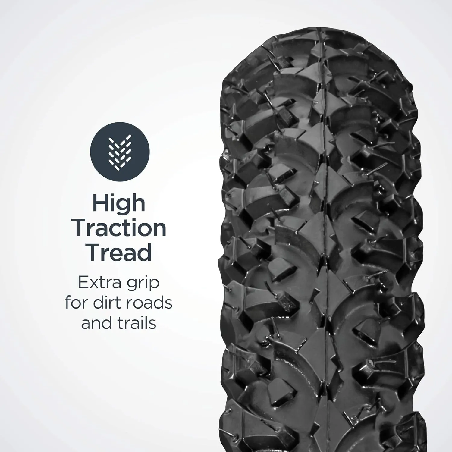 Schwinn Replacement Bike Tire, 26" x 1.95" All-Terrain Mountain Bike Tire, Wide & Blocky Knobs, Puncture Guard, Fits Internal Rim Widths 19mm-29mm, PSI Range 40 to 65