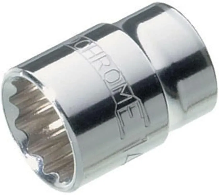 SCMT14242 12 Point Metric Socket, 25 mm x 1/2 Inch Drive