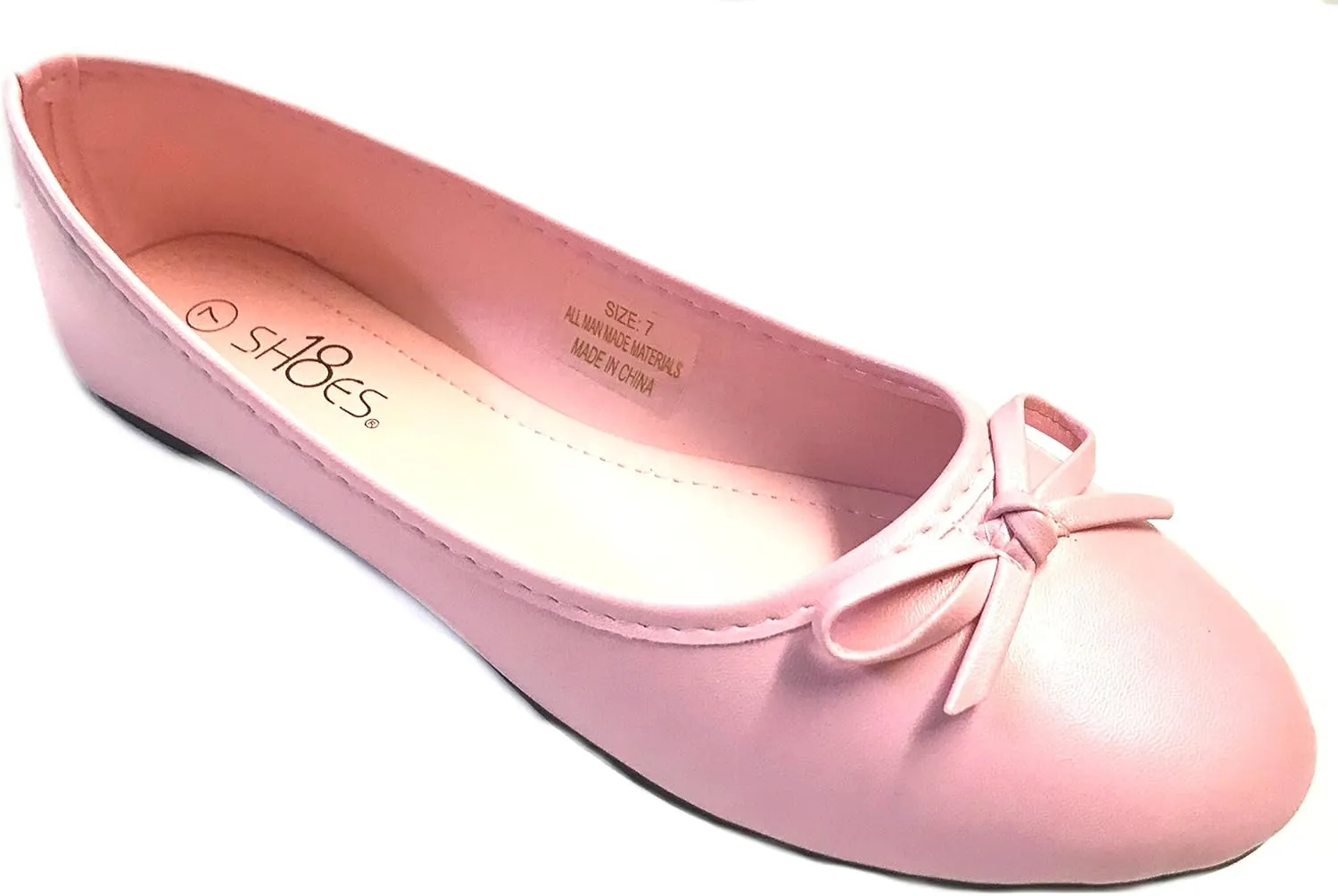 Shoes 18 Womens Ballerina Ballet Flats Shoe with Bow