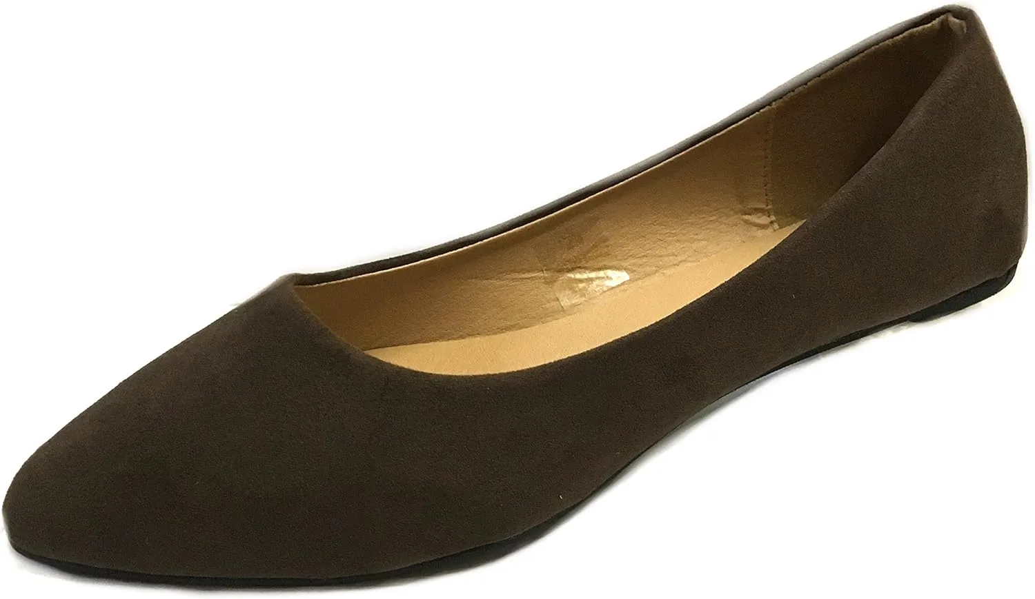 Shoes 18 Womens Faux Suede Rhinestone Ballerina Ballet Flats Shoes
