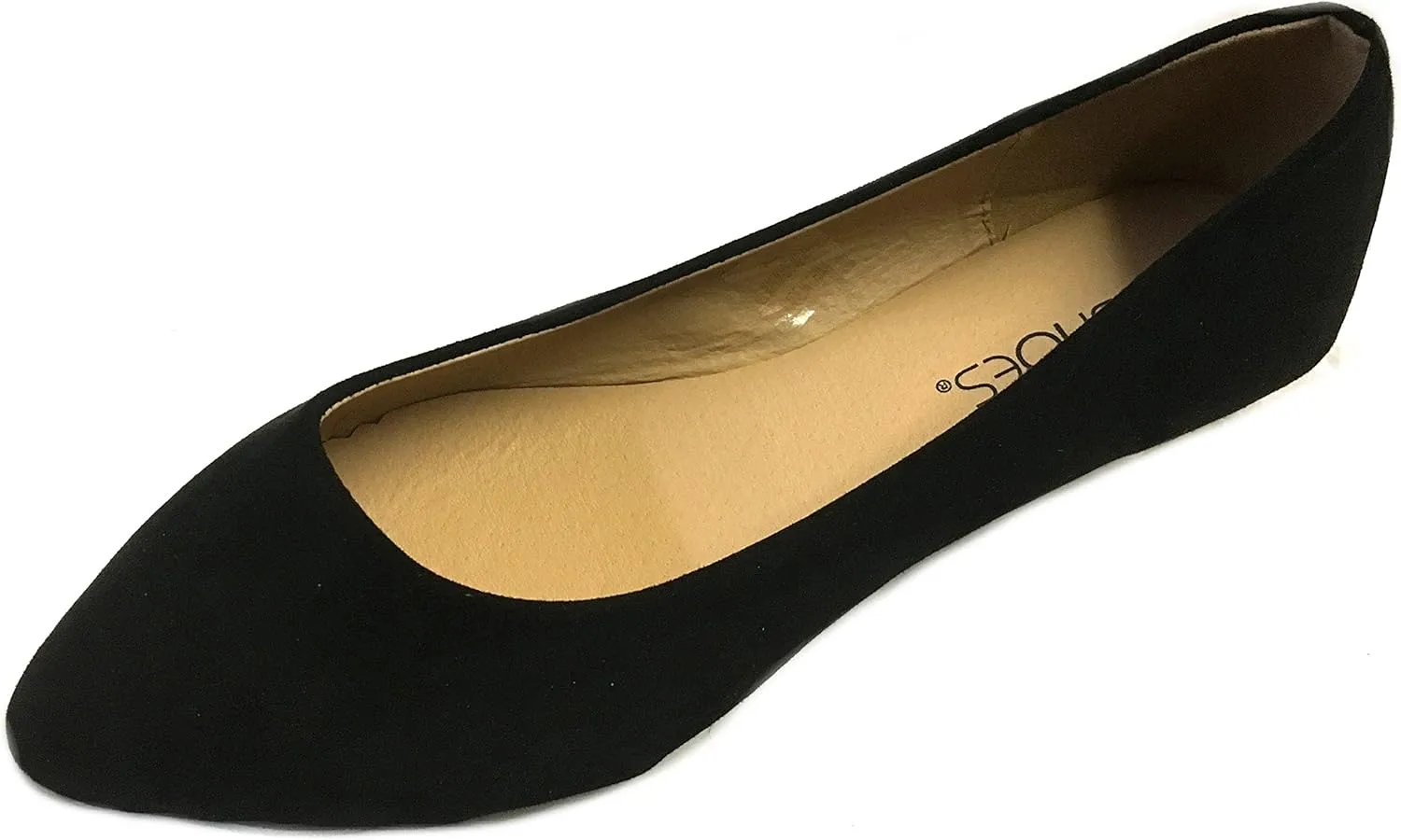 Shoes 18 Womens Faux Suede Rhinestone Ballerina Ballet Flats Shoes