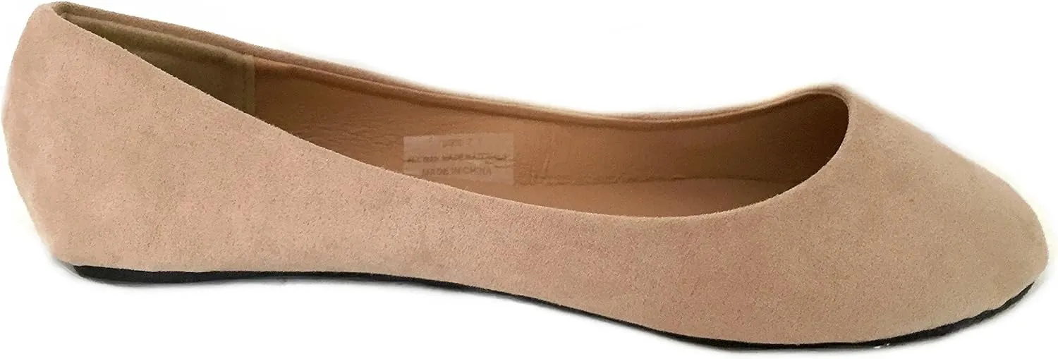 Shoes8teen Womens Ballerina Ballet Flats Shoes Leopard & Solids 14 Colors