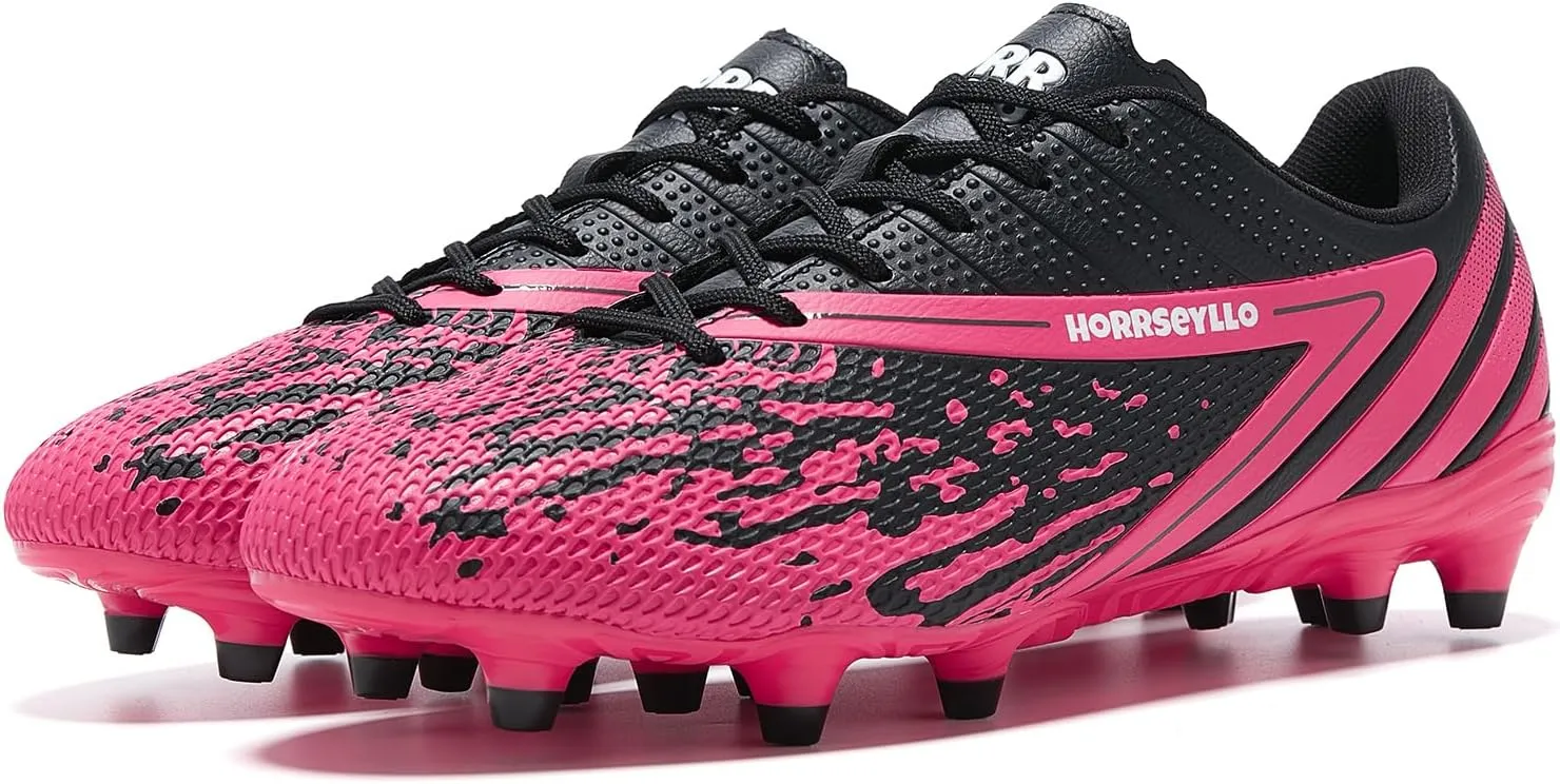 Soccer Cleats for Men and Women Professional Football Training Shoes Outdoor Durable Firm Ground Lightweight Adult Rugby Boots