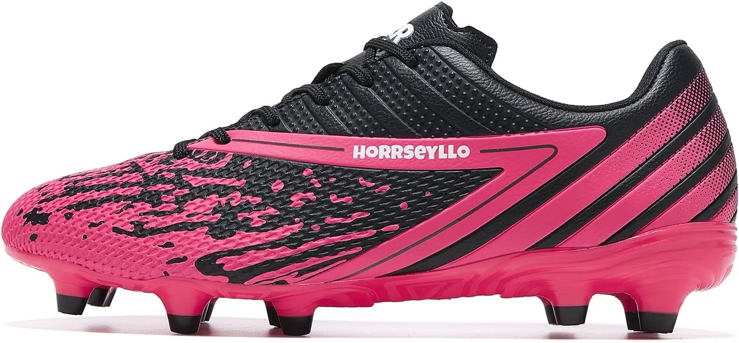 Soccer Cleats for Men and Women Professional Football Training Shoes Outdoor Durable Firm Ground Lightweight Adult Rugby Boots