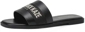 Stratuxx Kaze Women's Dressy Sandals Slip on Flat Summer Shoes Open Toe Slide Sandals for Women Size 5-11