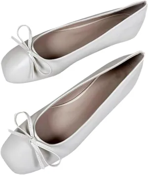 Stunner Women's Ballet Flats Fashion Classic Comfort Square Toe Slip-On Flats Wide Width Flat Shoes