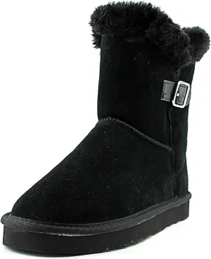 Style & Co. Womens TINY2 Suede Round Toe Ankle Cold Weather Boots Black Size 6.0