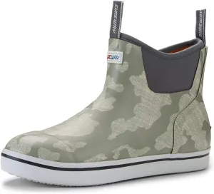 SUREWAY Men's Ankle Fishing Deck Boots for Men-Waterproof,Professional Non-Slip Soles for Wet Slippery Surface,Neoprene Rubber Rain Boot/Shoes for Hunting Boating Gardening