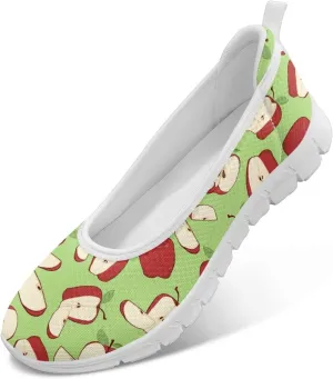 SYtrade Women Slip On Loafers Summer Art Travel Sneakers White Sole
