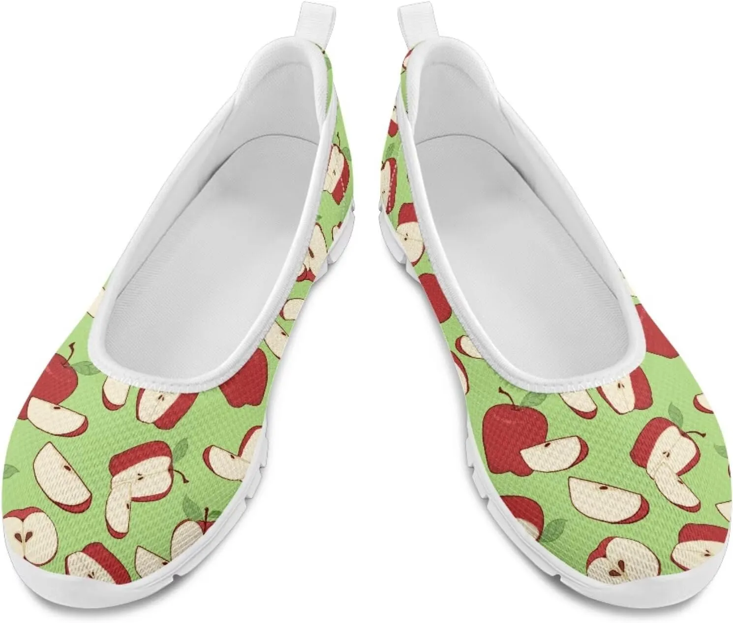 SYtrade Women Slip On Loafers Summer Art Travel Sneakers White Sole