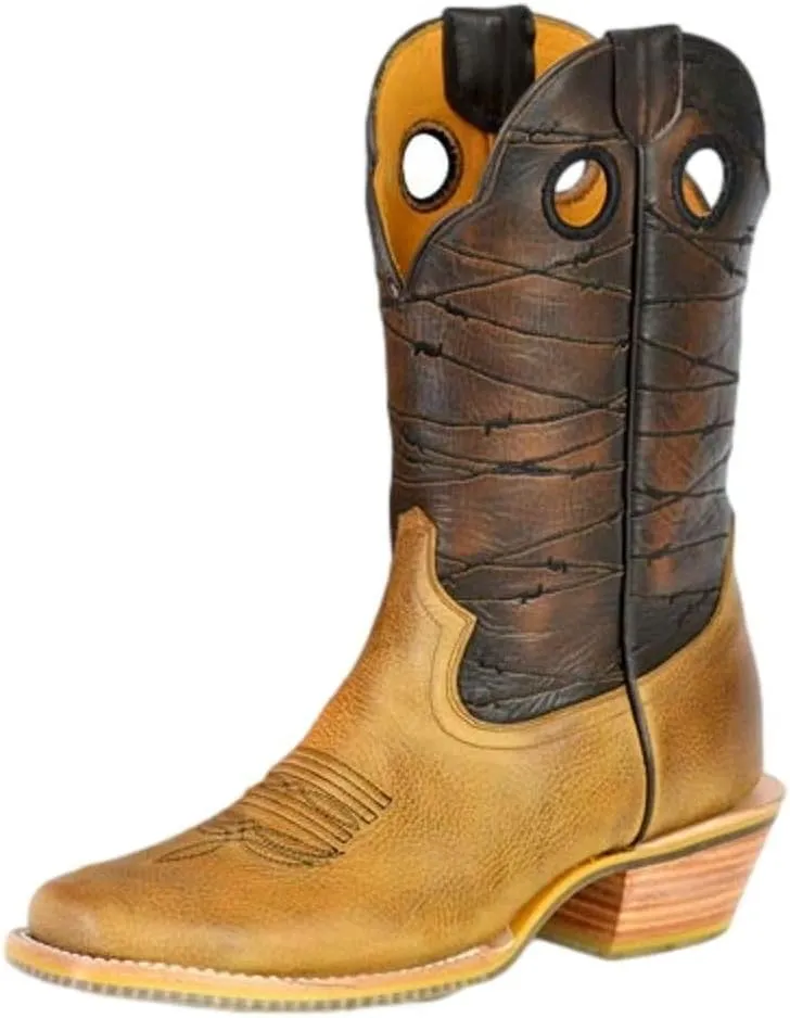 Tin Haul Western Boots Mens Rough Stock Pull Holes 14-020-0018-0523 TA
