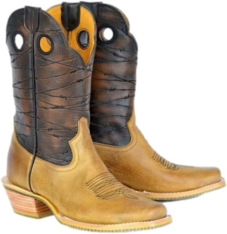 Tin Haul Western Boots Mens Rough Stock Pull Holes 14-020-0018-0523 TA