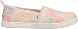 TOMS Kids Girls Alpargata Tie-Dye Slip On Flats Casual - Pink