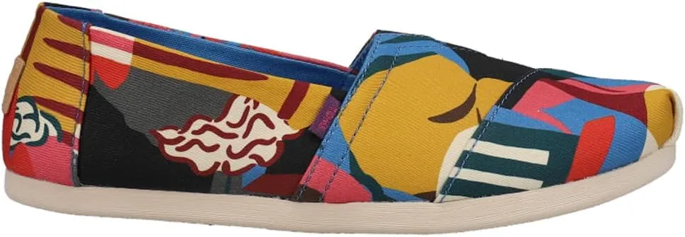 TOMS Womens Alpargata Slip On Flats Casual - Multi - Size 5 B