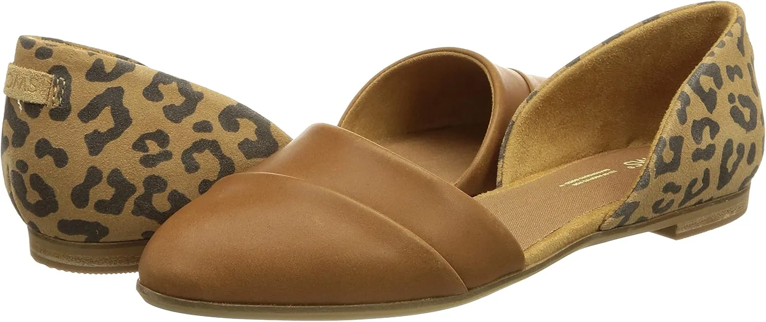 TOMS Womens Jutti Dorsay Slip On Flats Casual - Beige