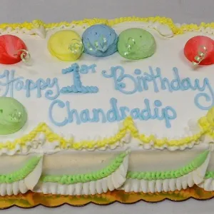 Traditional Balloon Design, Sheet Cake