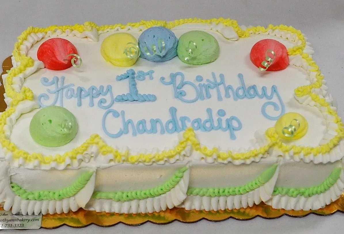 Traditional Balloon Design, Sheet Cake