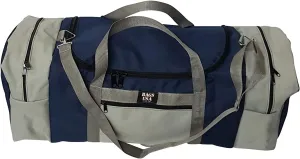 Travel Bag, Extra Large Triple Travel Bag Holds All Your Gears Made In USA. (Navy/silver)