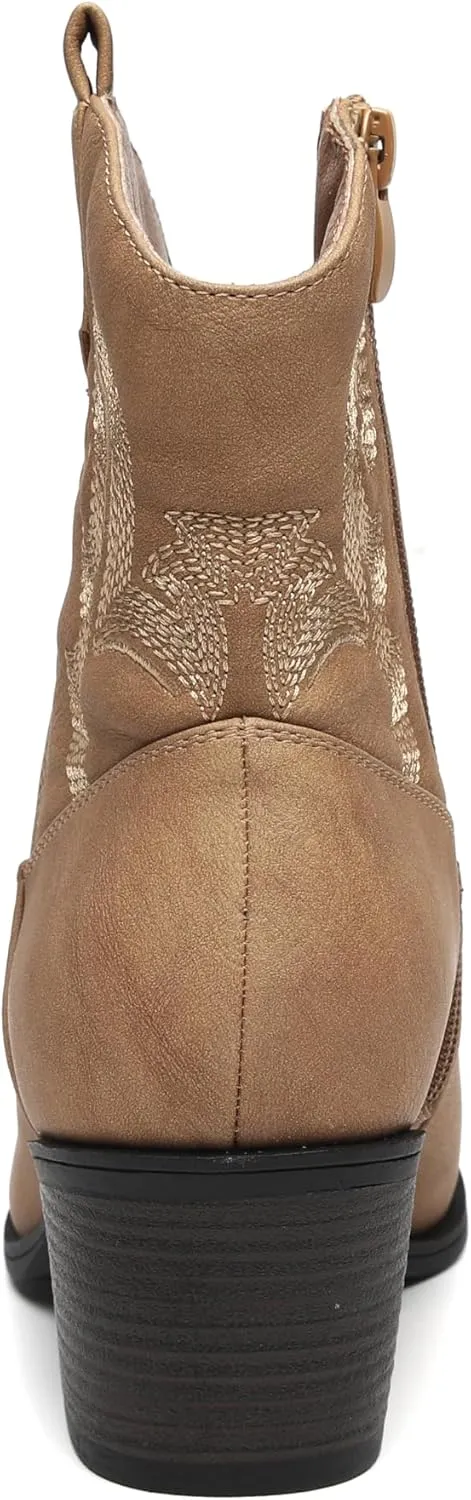 TYNDALL Women's Ankle Boots Western Wear Fashion Cowboy Boots for Women