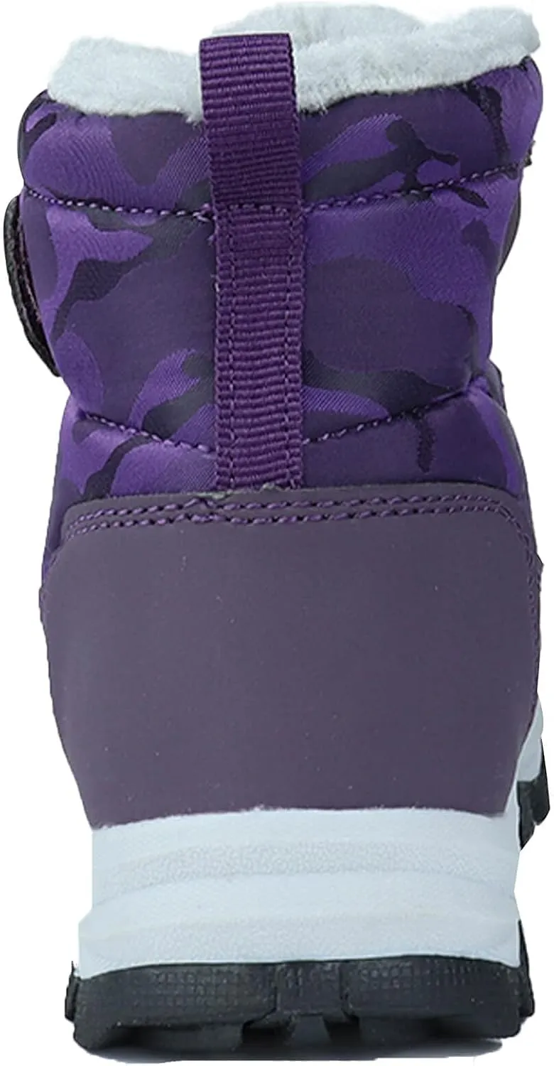 UBFEN Kids Snow Boots Boys Girls Winter Warm Waterproof Outdoor Slip Resistant Cold Weather Unisex Shoes (Toddler/Little Kid/Big Kid)