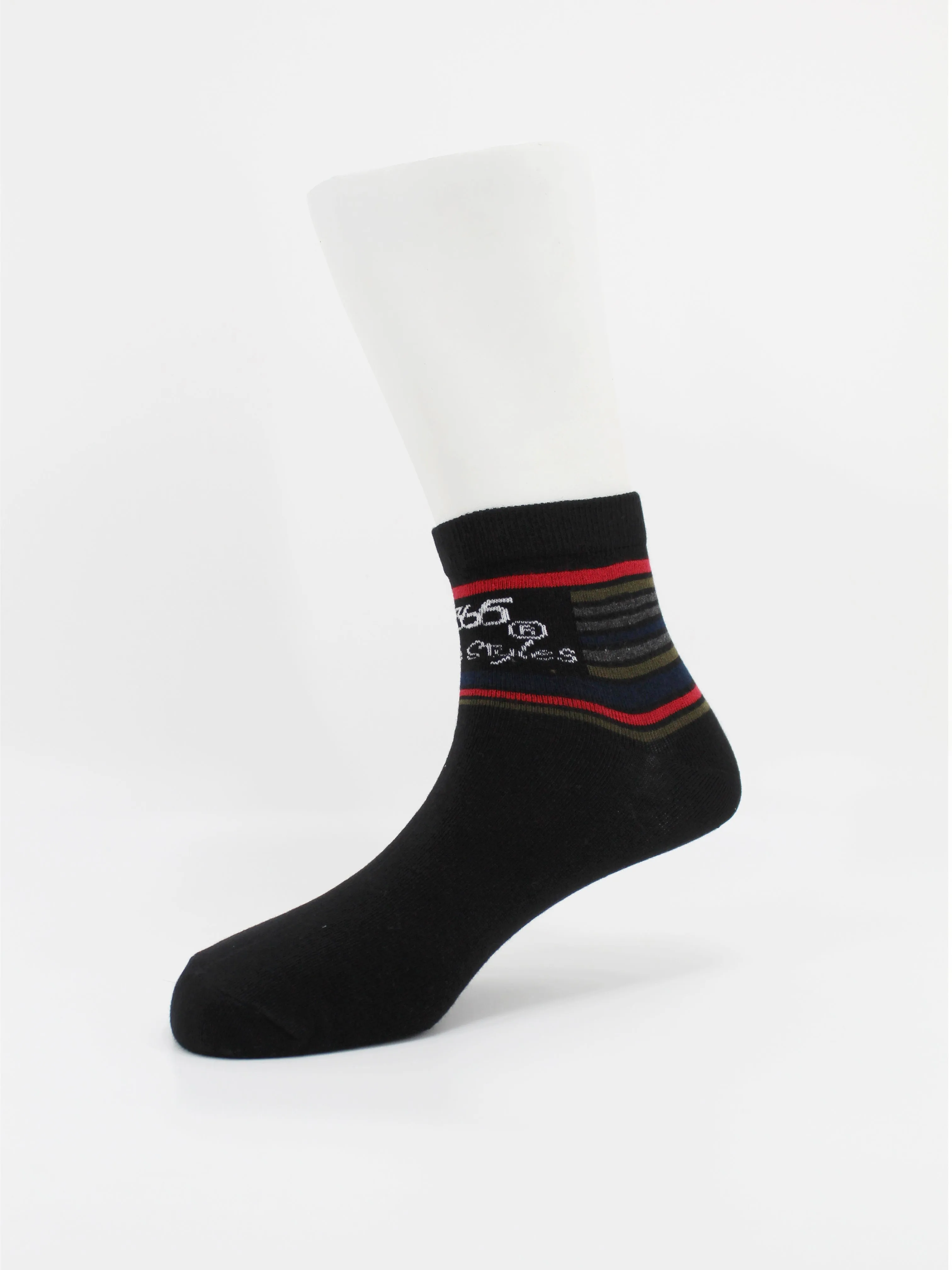 Unisex Cotton Ankle Socks | Multi Color - Pack of 3